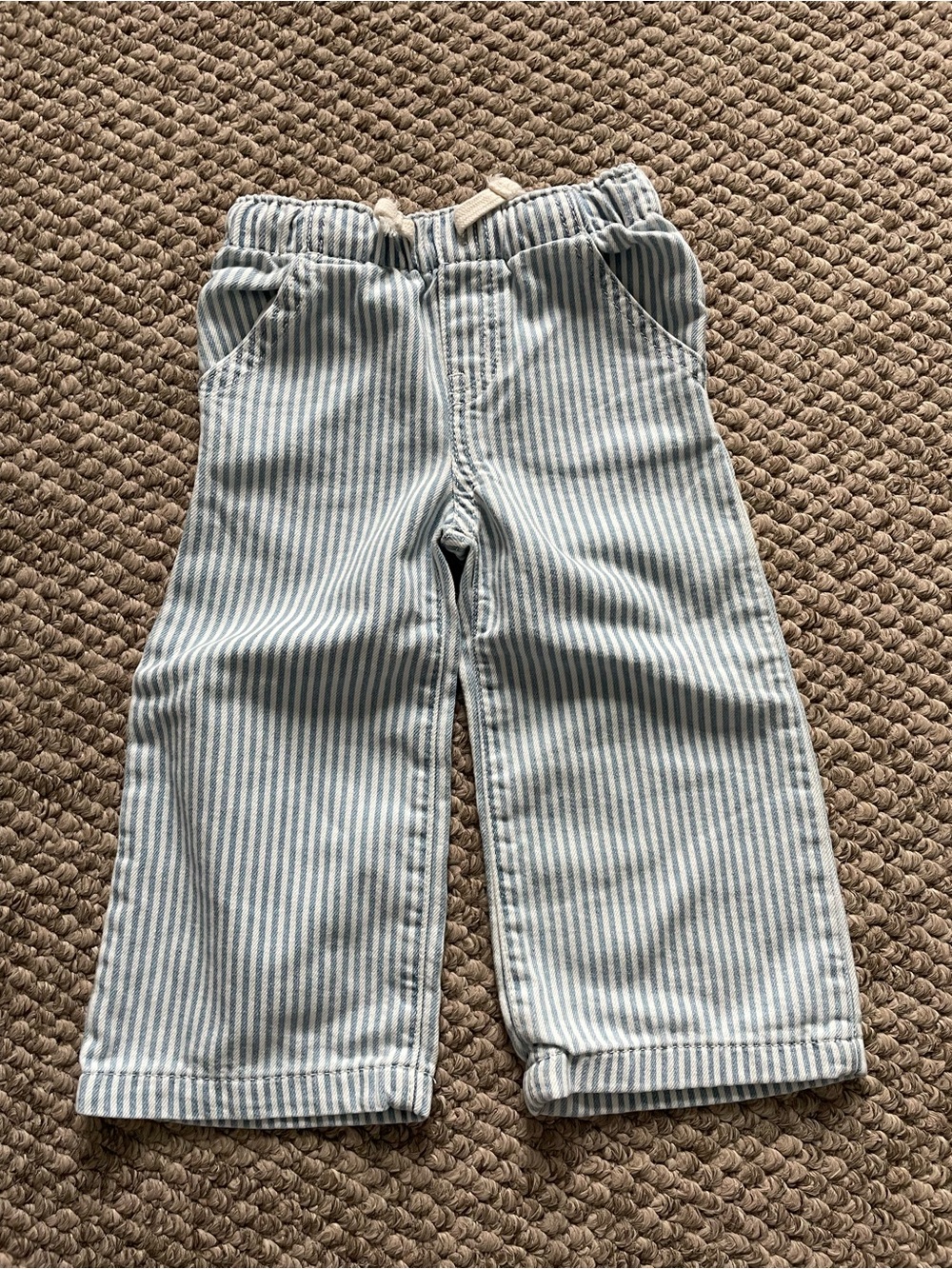 NWOT Cat & Jack Light Striped Pull-On Pants